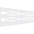 Ekena Millwork 32"H x 94 1/2"W Farmhouse Fence PVC Wainscot Paneling Kit WPK32X94FHF